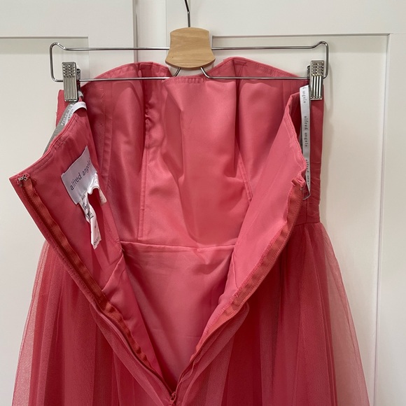 Tulle Bustier Strapless Selkie Wedding Guest Barbiecore Pink Dress 8 10 Medium - Picture 3 of 7